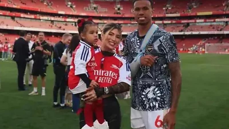 ‎زوجة غابرييل تصدم جماهير آرسنال قبل مواجهة ريال مدريد