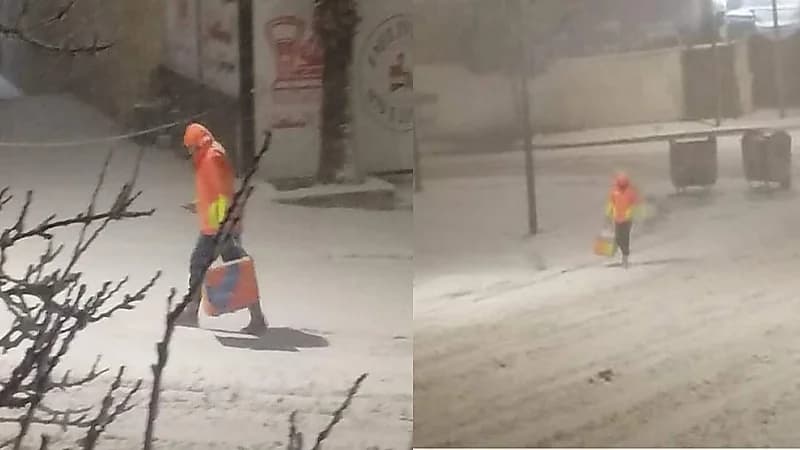 عامل توصيل في الثلوج