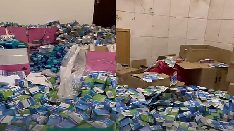 بالفيديو.. ضبط 290 ألف منتج مجهول المصدر بالرياض
