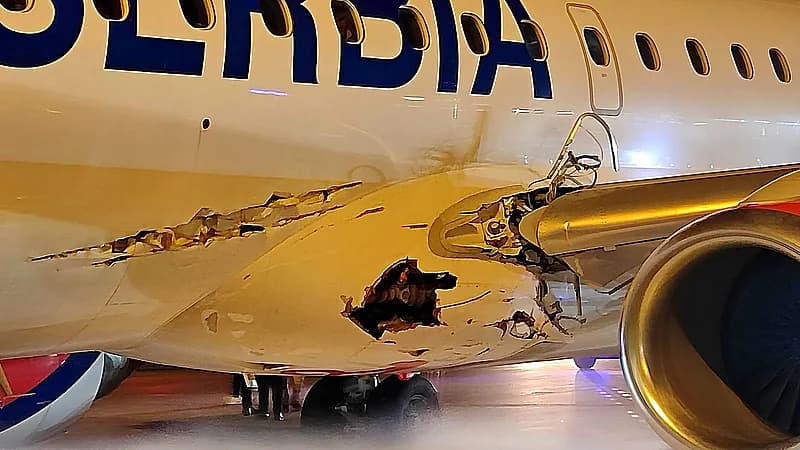 حادث طيران صربيا يُبرز قوة تصميم طائرات إمبراير E195 ..صور