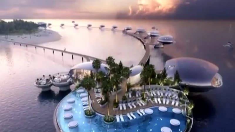 بالفيديو.. كيف تتم صناعة الفلل العائمة لجزيرة ‎شيبارة في مشروع البحر الأحمر ؟