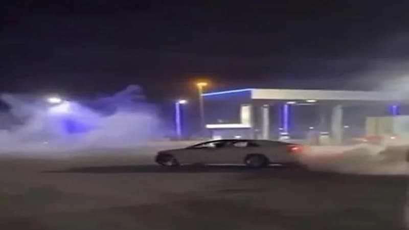 ضبط قائد مركبة ظهر في مقاطع فيديو يمارس التفحيط في طريق عام بالدمام