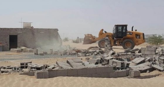 إزالة تعديات على أراض حكومية بمكة المكرمة