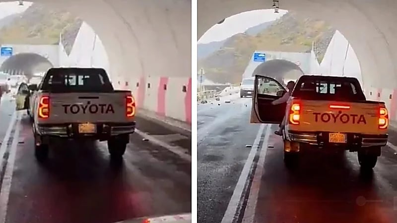 تساقط صخور على طريق عقبة الباحة يعرقل حركة المركبات.. فيديو