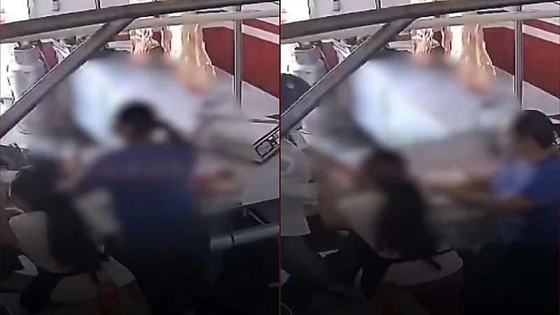 فتاتان تتصدّيان لمحاولة سطو مسلّح على محل جزارة.. فيديو