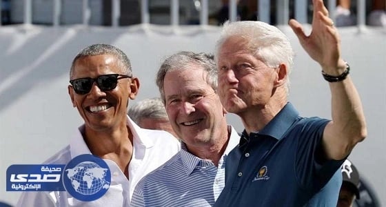 3 رؤساء لأمريكا يجتمعون في بطولة خيرية