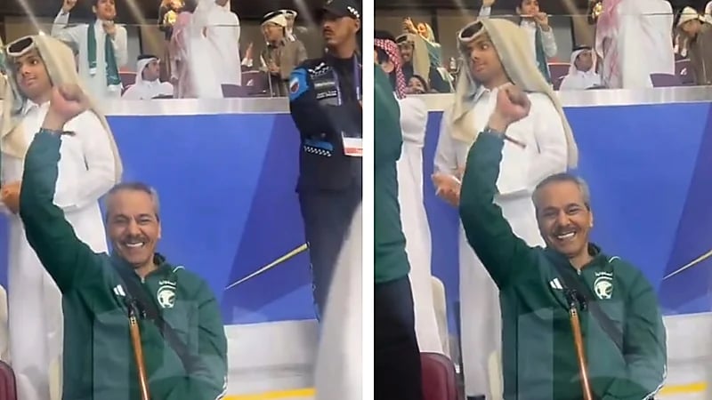 فرحة الأسطورة صالح النعيمة بفوز الأخضر .. فيديو