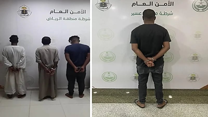 بالفيديو .. ضبط مواطنين ومقيمين ارتكبوا حوادث جنائية