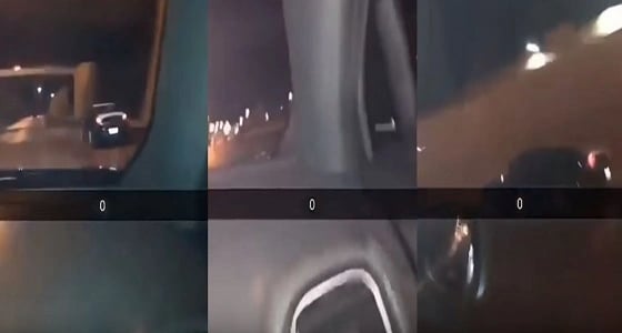 بالفيديو.. حادث تصادم سيارتين نتيجة التسابق والإهمال