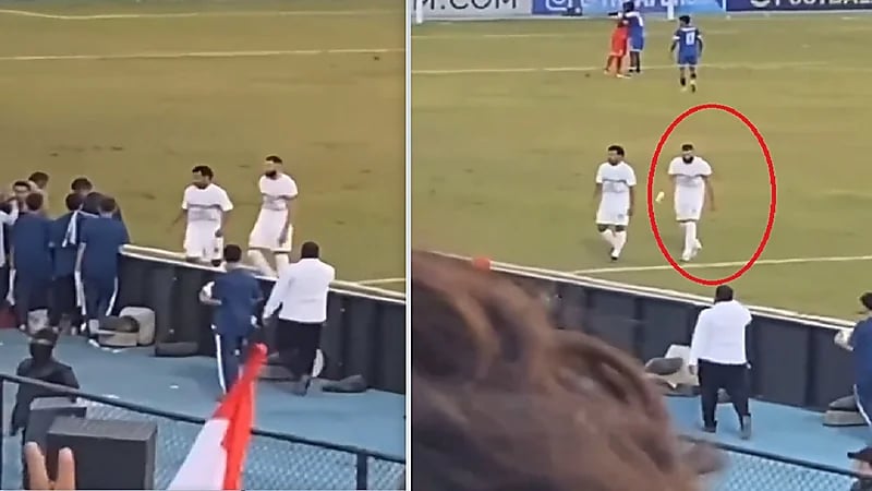 جماهير القوة الجوية ترشق كريم بنزيما بالعلب .. فيديو