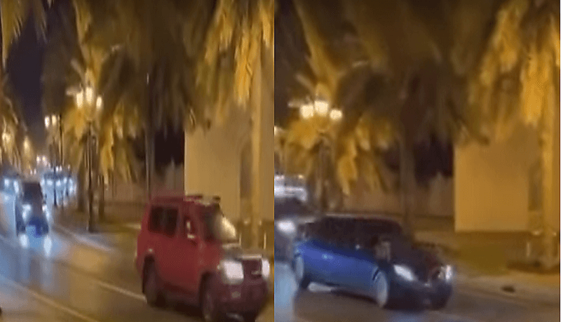 بالفيديو.. عماني يرحب بولي العهد بطريقته الخاصة أثناء مرور الموكب أمامه بمسقط