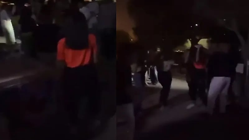 فيديو.. هوشة بنات وتدخل الشباب للتفريق بينهن بالكويت