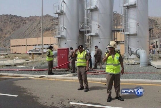 "مدني مكة"ينفذ خطة إخلاء داخل محطة الشعيبة للمياة (صور)‎