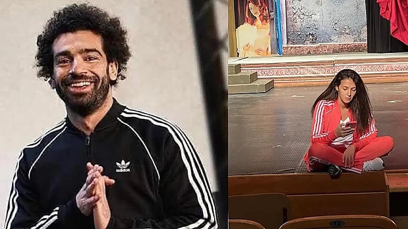 دنيا سمير غانم تثير ضجة واسعة على مواقع التواصل بنفس ملابس محمد صلاح