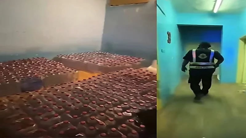 بالفيديو.. بلاغ عن روائح غريبة بعمارة سكنية يقود لضبط مصنع خمور بالرياض