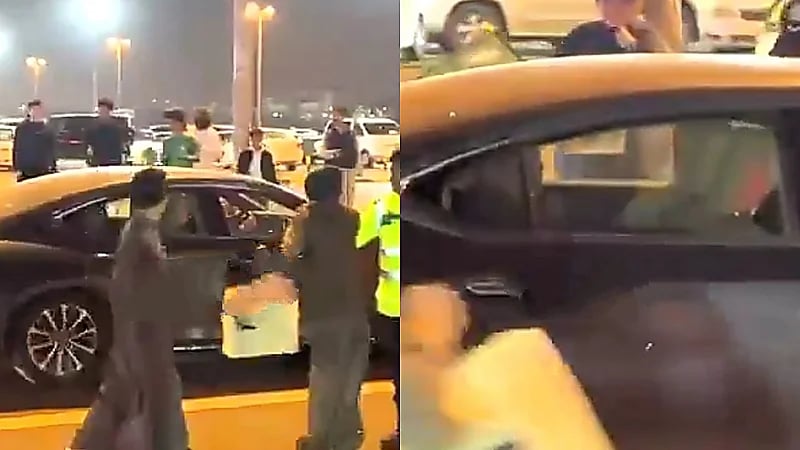 جماهير الأخضر تحاصر يونس محمود خارج الملعب .. فيديو