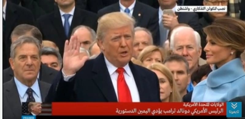 شاهد لحظة أداء ترامب اليمين الدستورية رئيسا لأمريكا