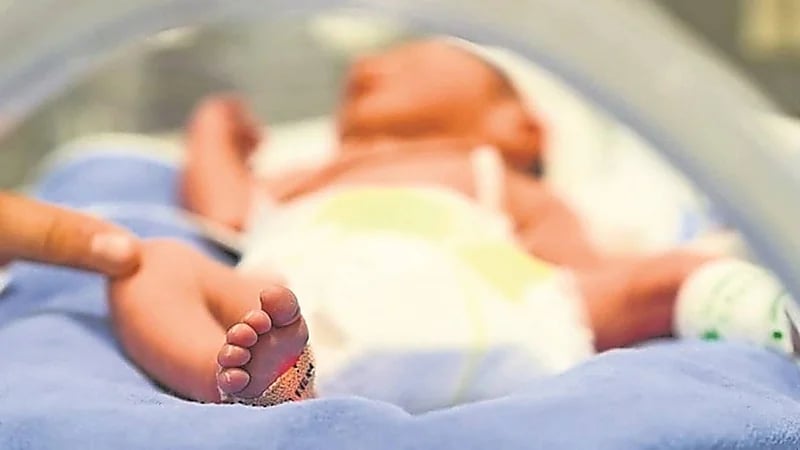 حالة نادرة لولادة طفلة بمعدتها 8 أجنة