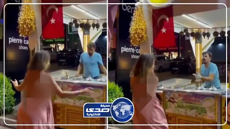 فتاة تسوق لـ "عربة فود تراك" بحركات استعراضية جذابة