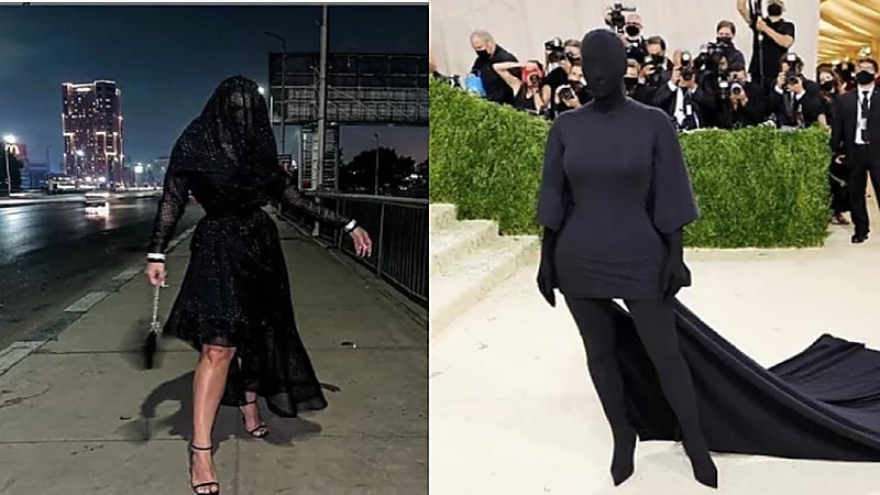 بالصور.. هجوم على الراقصة "جوهرة" لتقليدها كيم كارداشيان