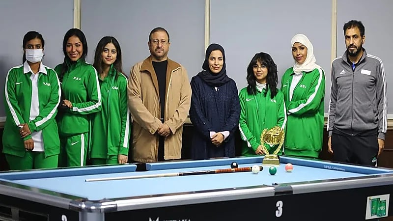 فوز المنتخب الوطني للبلياردو للسيدات ببطولة الزوجي لـ8 كرات