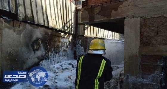 نشوب حريق في منازل شعبية جنوب جدة بسبب الرياح