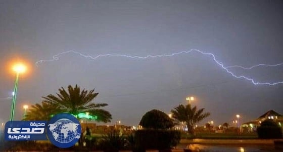سحب رعدية ممطرة على القصيم