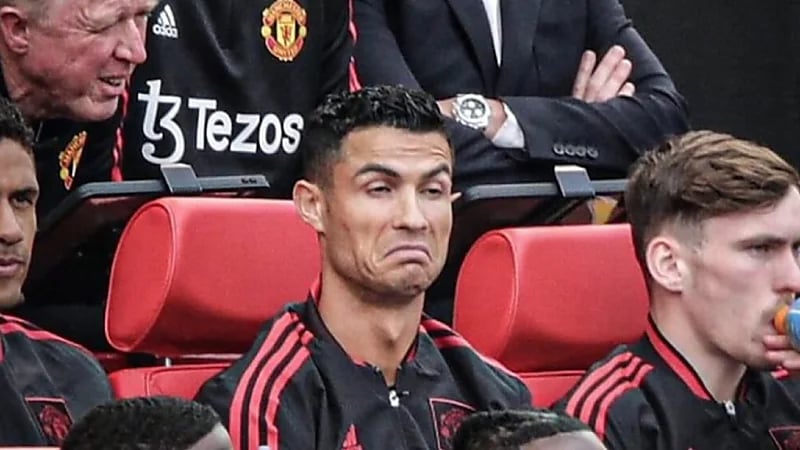 الكاميرات تفضح تعبيرات شفتي رونالدو