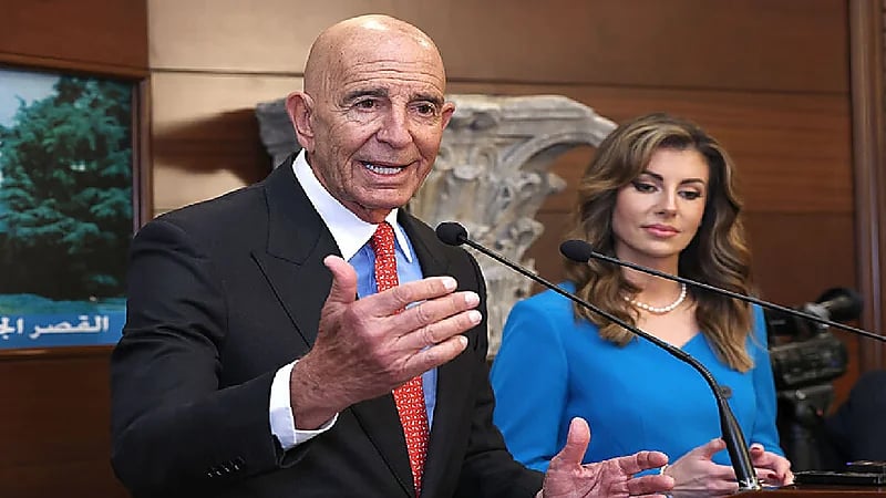 توم باراك يبرر تصريحه المثير للجدل تجاه الصحفيين اللبنانيين