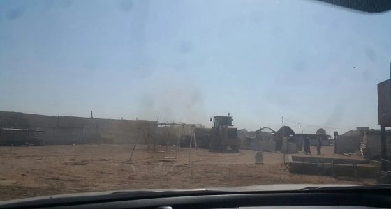 بالصور.. أمانة الرياض تزيل التعديات والأحواش في وادي السلي