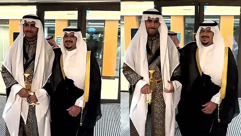 نائب أمير الرياض يوجه نصيحة مؤثرة لأحد الخريجين: أنتم ثروة الوطن.. فيديو