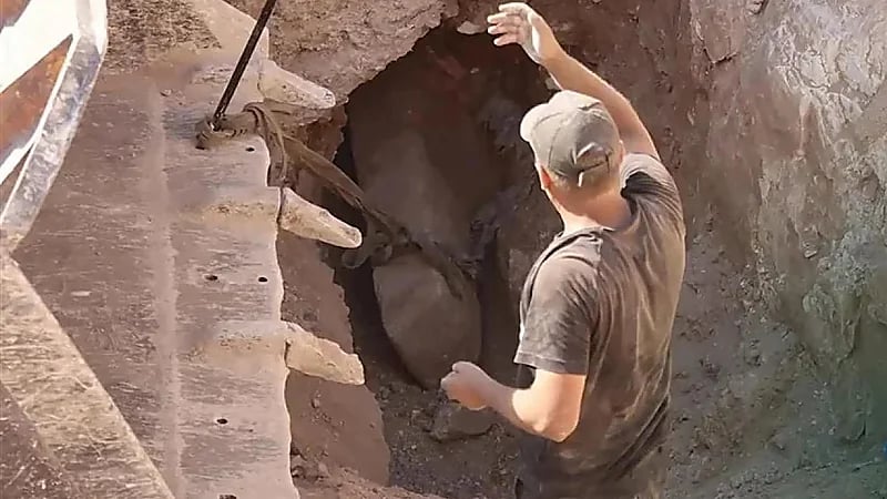 حجر أثري يثير جدلاً لتشابهه الواضح مع شعار الدولة الجديد.. صور