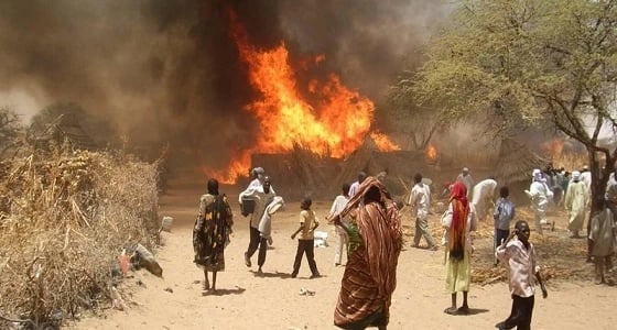حريق يلتهم 33 منزلًا بولاية شمال بدارفور