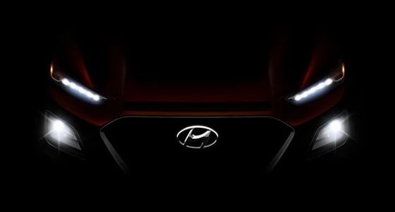 صورة تشويقية لـ " هيونداي كونا الأمريكية " قبل معرض لوس أنجلوس