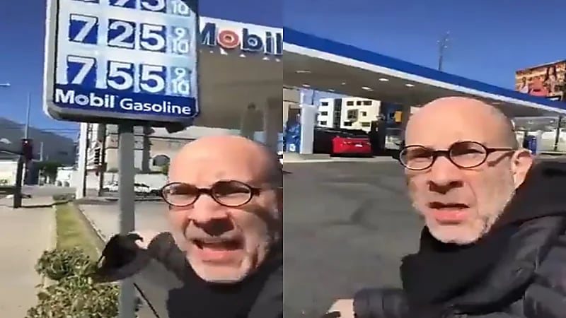 بالفيديو.. أمريكي يشكو من الارتفاع الجنوني لأسعار البنزين