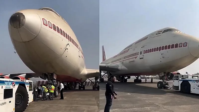 طيران الهند يبيع آخر طائراتها من طراز B747-400 في المزاد.. فيديو