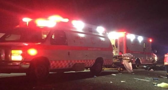 وفاة شخص وإصابة 4 آخرين في حادث انقلاب بطريق مكة القديم