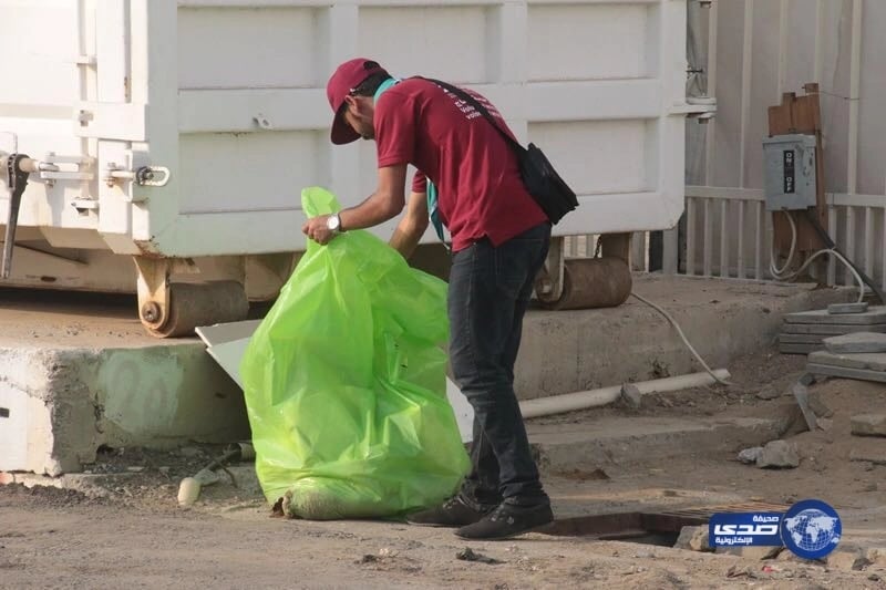 فرقة جوالة جامعة الملك خالد اقامت بمبادرة تنظيف مشعر منى
