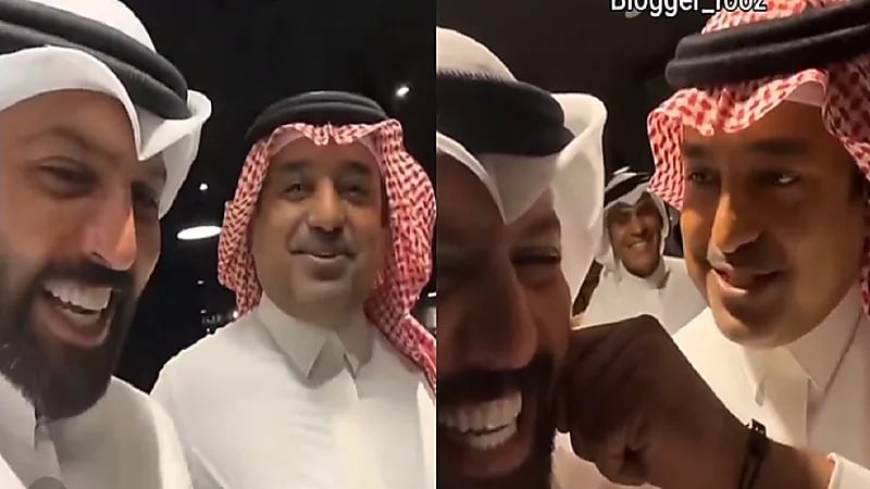 شاهد.. موقف طريف يجمع راشد الماجد و"بوشهري" في البحرين