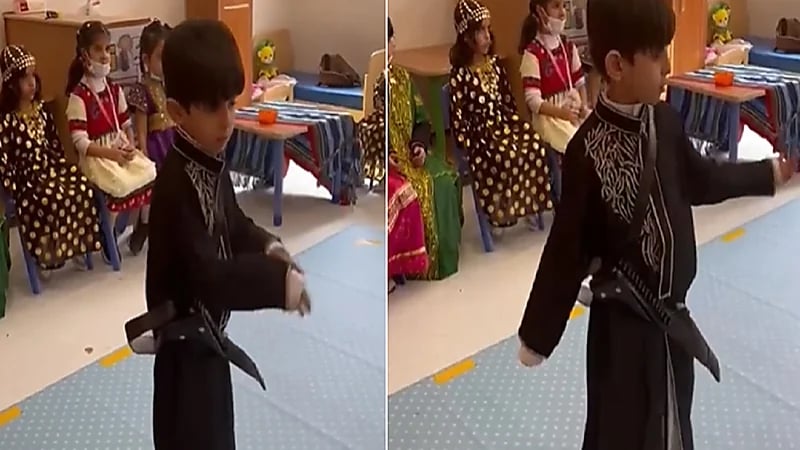 بالفيديو.. حفيد عبد الله السدحان يرقص بعفوية في يوم التأسيس