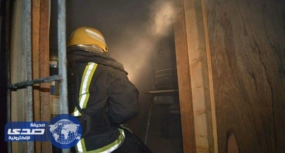 التماس كهربائي يتسبب في حريق سكن عمالة جنوب رفحاء