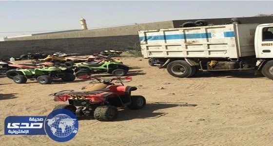 بالصور.. ضبط 63 دراجة نارية في حملة أمنية بمحافظة بحرة