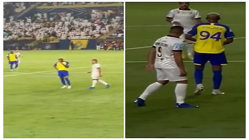 شاهد.. لحظة تجاهل تاليسكا لحمدالله بعد المباراة