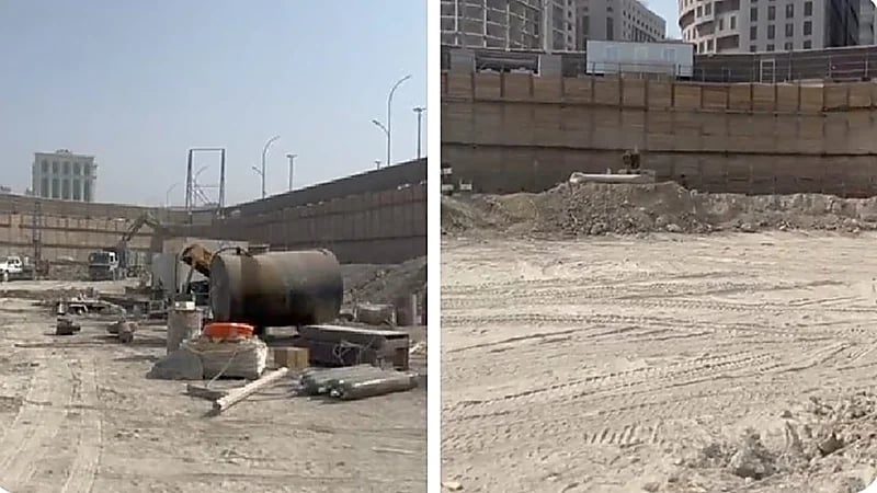 تواصل أعمال الحفر لبدء الأعمال الإنشائية لمشروع بوابة سمو..فيديو