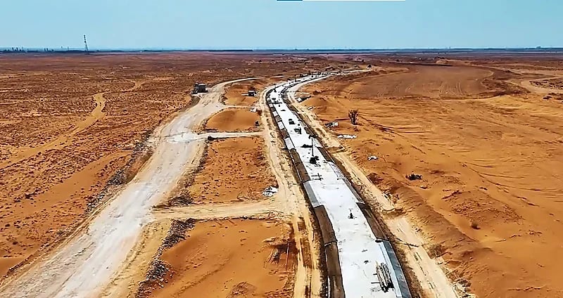 لقطات جوية لمشروع المسار الرياضي بالرياض