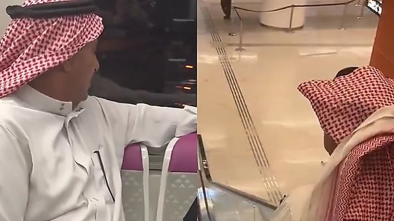 فتاة تستعرض أولى رحلاتها في مترو الرياض برفقة والديها للاطمئنان عليها .. فيديو