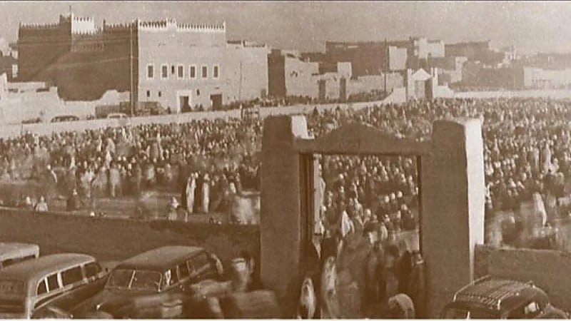 لقطات نادرة لمصلى العيد جنوب الرياض قبل 73 سنة