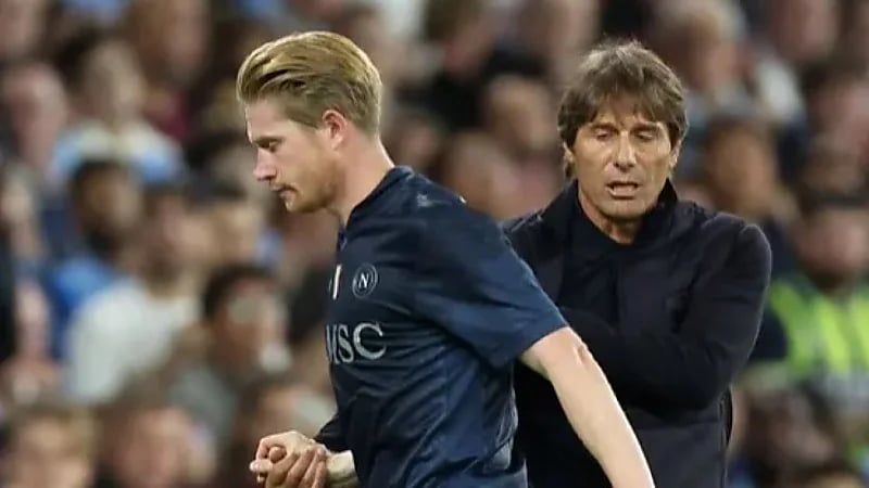 كونتي يهدد دي بروين: لن أقبل الخطأ مرتين