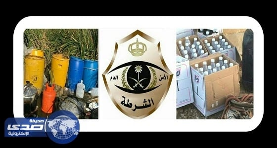 ضبط ٩ مصانع خمور و ٥ مروجين و ٢٣ حبة كبتاجون بـخميس مشيط
