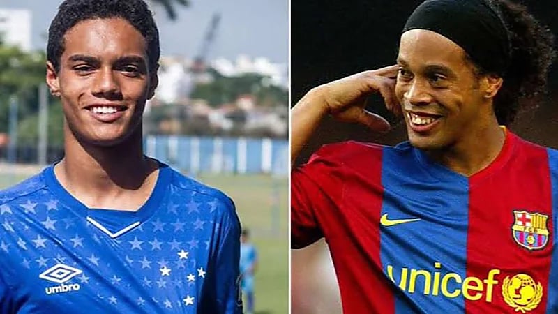 نجل رونالدينيو ينتقل إلى بيرنلي الانجليزي .. فيديو